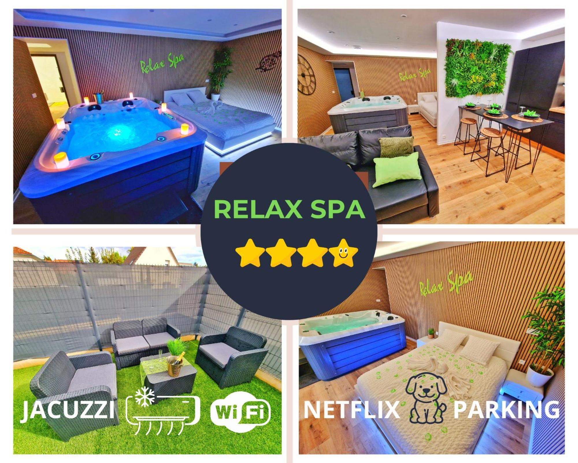 Relax Spa-4 Pers-Jacuzzi-Parking-Jardin-Clim-Colmar Muntzenheim Luaran gambar
